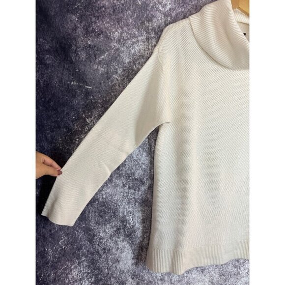 Talbots Sweater Women's L Lambs Wool Cowl Neck Old Money Quiet Luxury Lagenlook - Picture 5 of 15